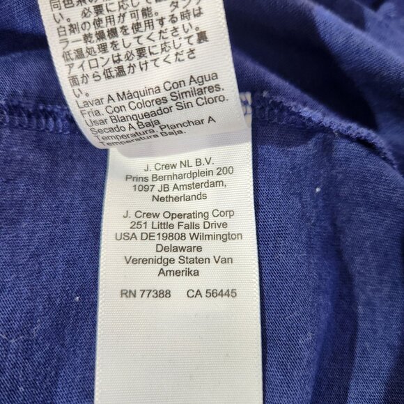 J.Crew Navy Blue Short Sleeve T-Shirt Cotton & Lyocell Blend Womens Size S - Picture 12 of 13